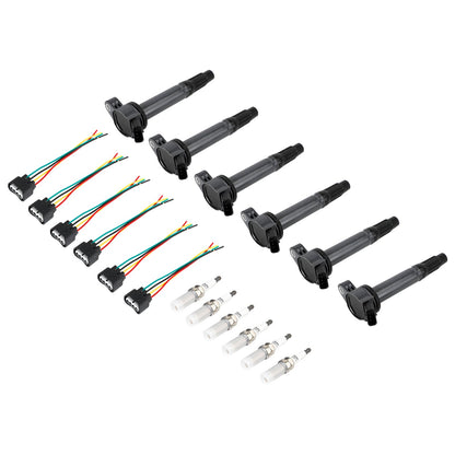 2010-2014 Toyota FJ Cruiser VENZA 6 bobine di accensione + connettori + candela UF487 90919-02251