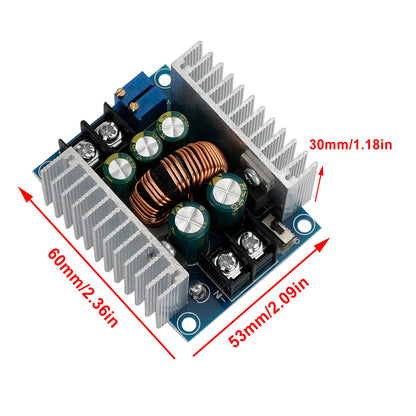 Convertitore DC-DC 20A 300W Step Down Buck-Boost Power Charger Board regolabile