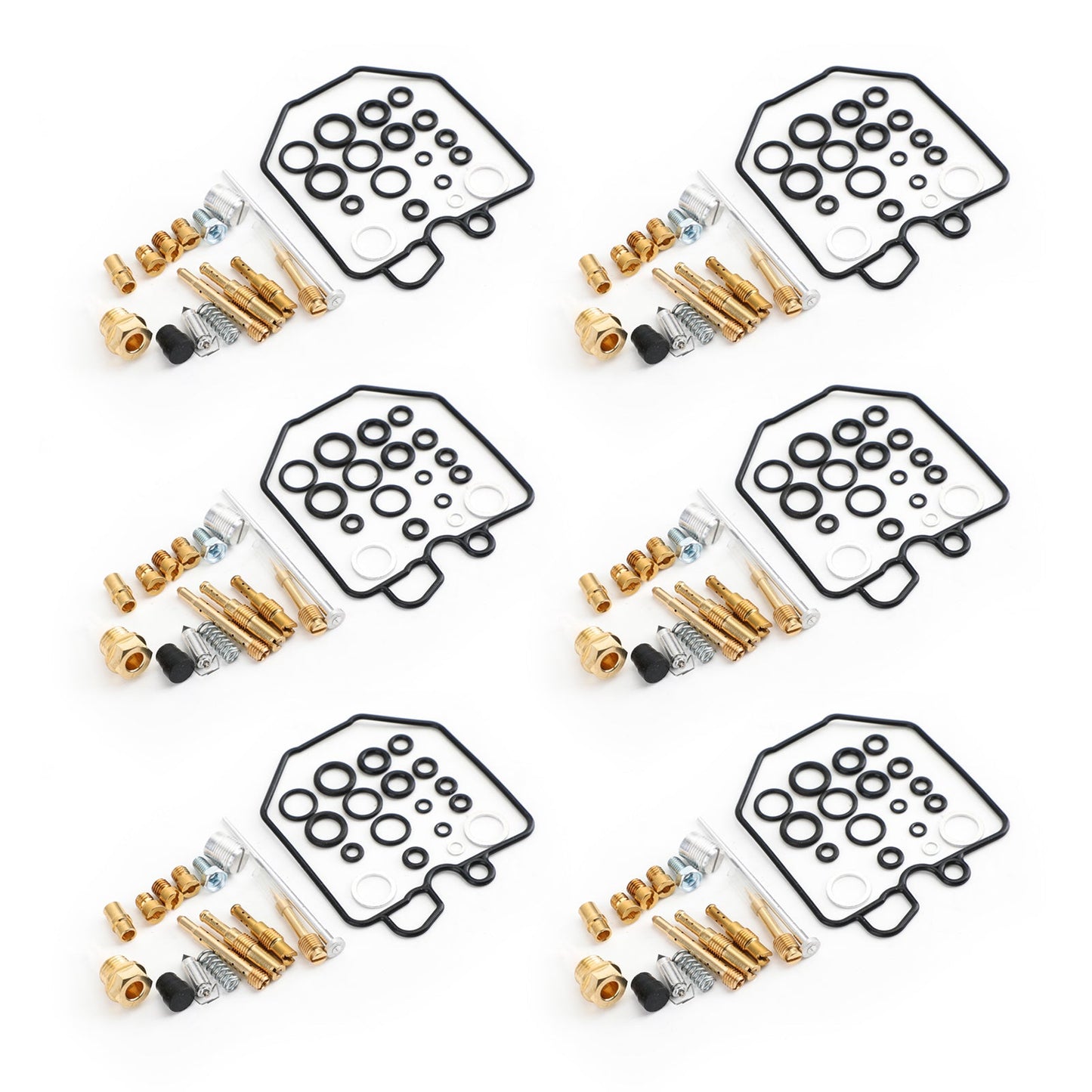6x KIT RICOSTRUZIONE RIPARAZIONE CARBURATORE CARBURATORE Per HONDA CBX1000 CBX 1000 CBX1050 1978-1983 Generico