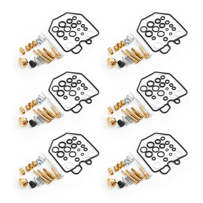 6x KIT RICOSTRUZIONE RIPARAZIONE CARBURATORE CARBURATORE Per HONDA CBX1000 CBX 1000 CBX1050 1978-1983 Generico