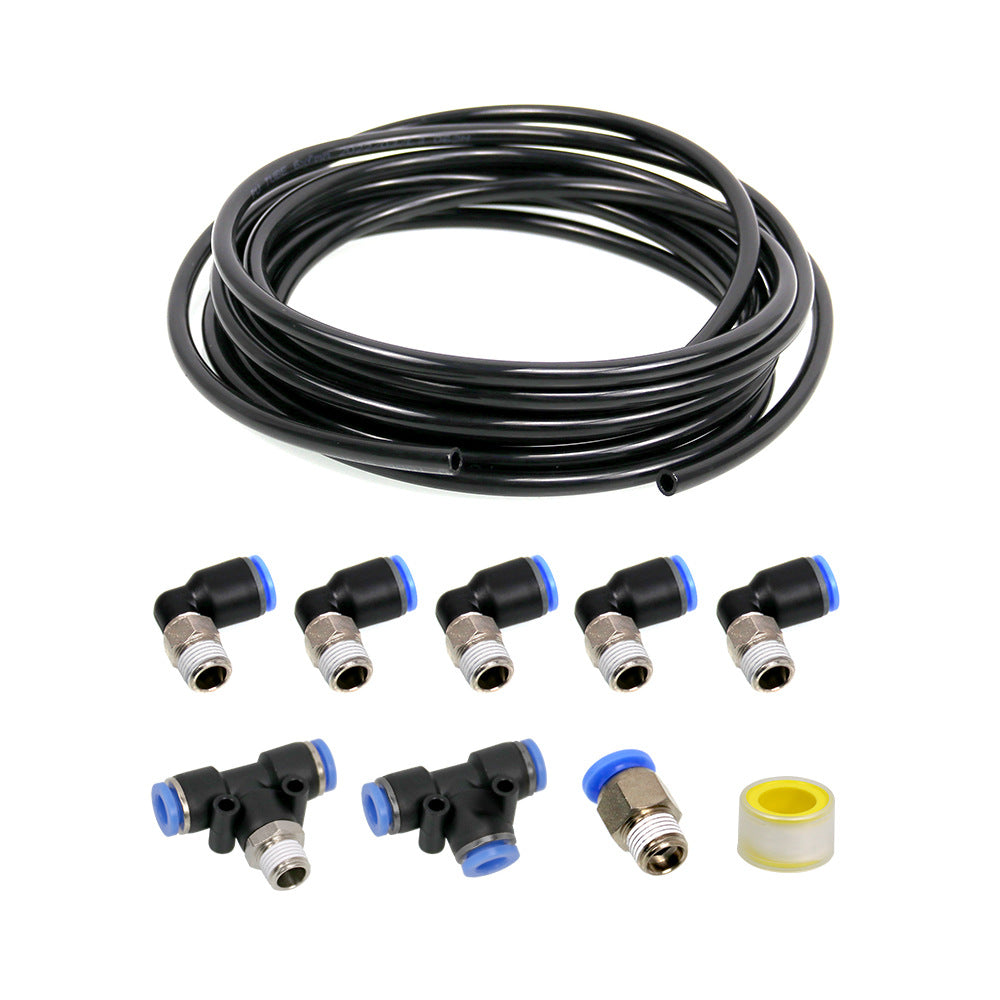 Turbo Veicoli PUSH LOCK Kit di raccordi per vuoto nero Turbo Wastegate e solenoide