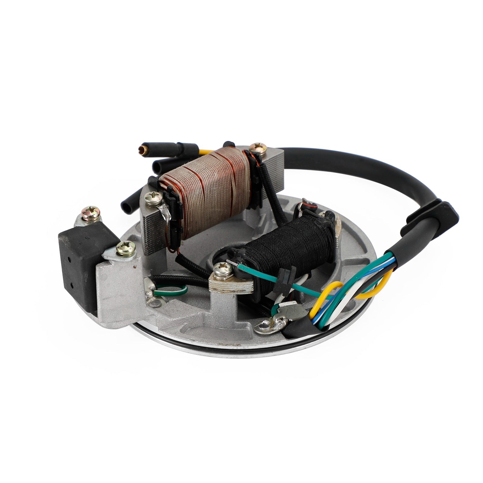 Piastra Statore Magneto 2 Bobine Per Minicross E Dirt Bike 70cc, 90cc, 110cc, 125cc