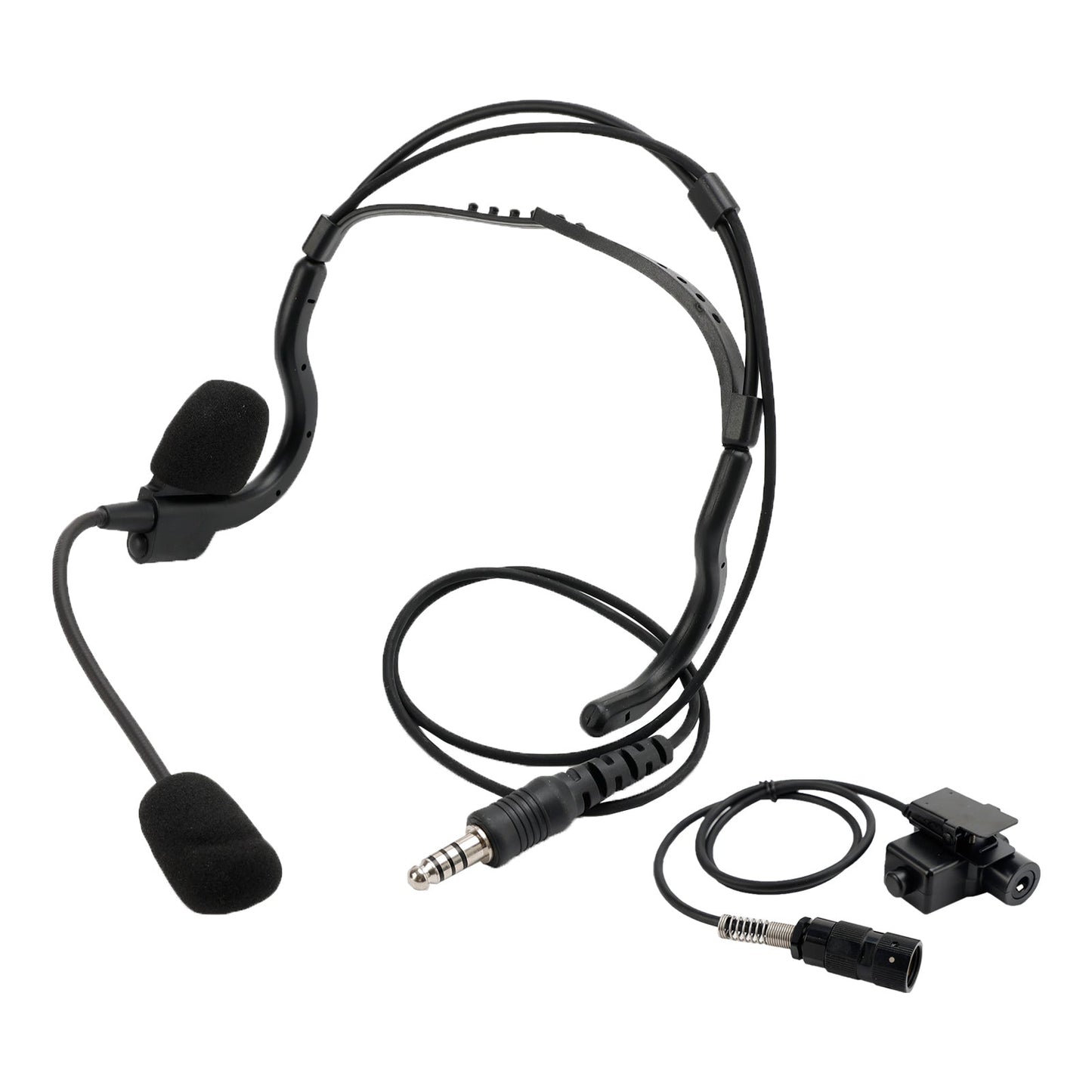 7.1-C8 Cuffie tattiche con presa per montaggio posteriore a 6 pin U94 PTT per PRC148 PRC152 U329