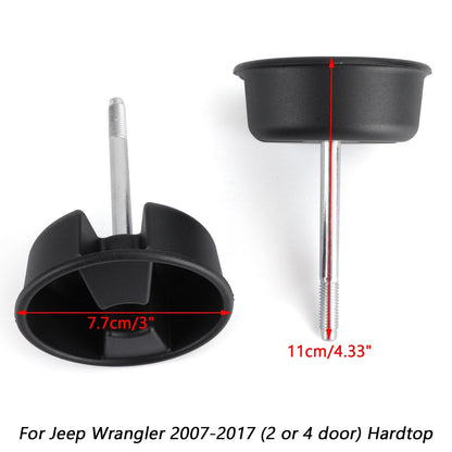 2 pezzi Jeep Wrangler 2007-2017 Hardtop Freedom Viti per pomello di montaggio superiore