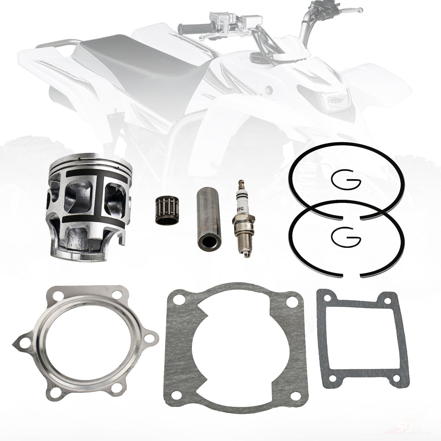 Kit fasce elastiche e guarnizioni motore Pro-X Std 66 mm per Yamaha Blaster 200 88-06