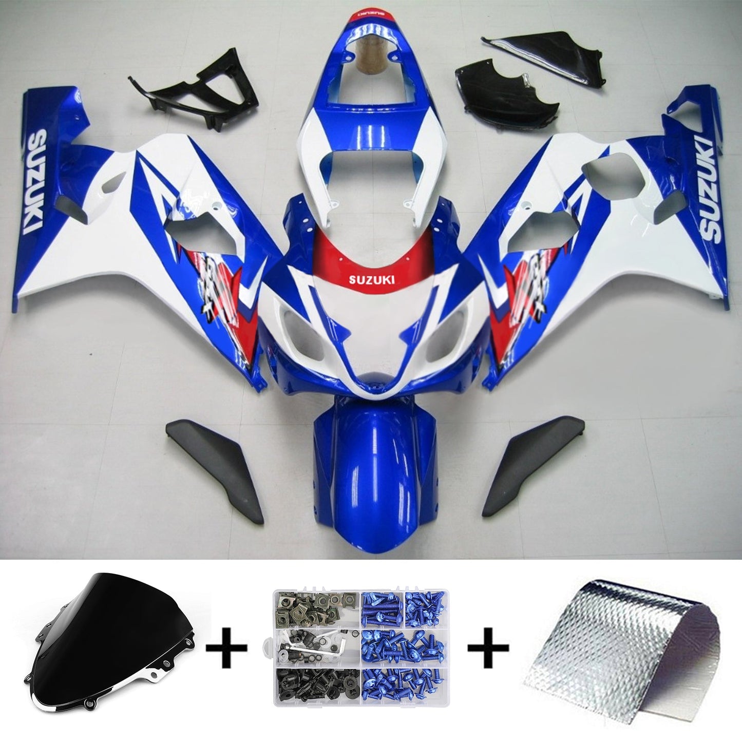 Suzuki GSXR 600/750 2004-2005 Kit Carena Carrozzeria Plastica ABS