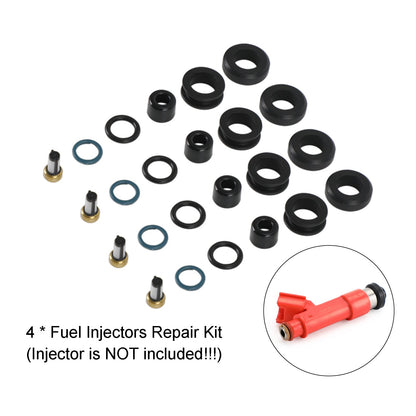 Kit guarnizioni riparazione iniettori carburante 4 pezzi 1001-87F90 fit Toyota Corolla 1.8L fit Lotus