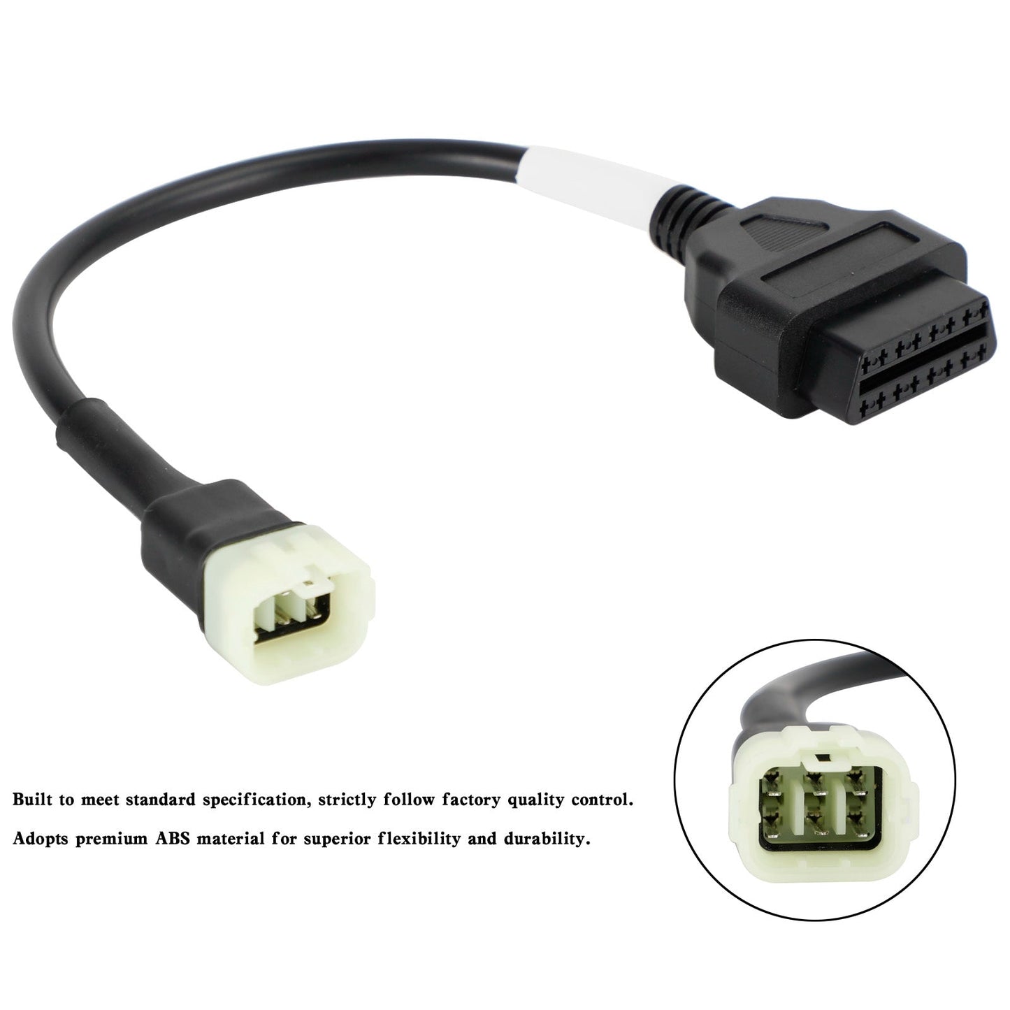 Le migliori offerte per Kawasaki Moto Scooter ATV cavo OBD2 6 pin adattatore spina diagnostica