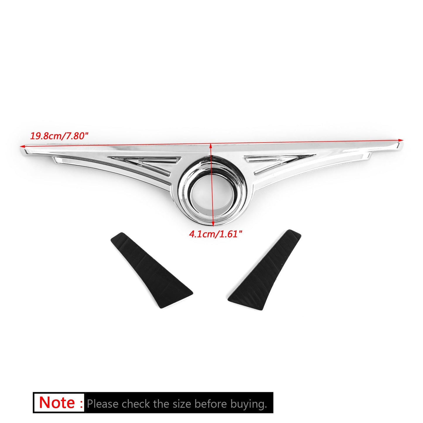 Moto ABS Cromato Tronco Chiave Hold Trim Per Honda 2001-2018 Goldwing GL1800 Generico