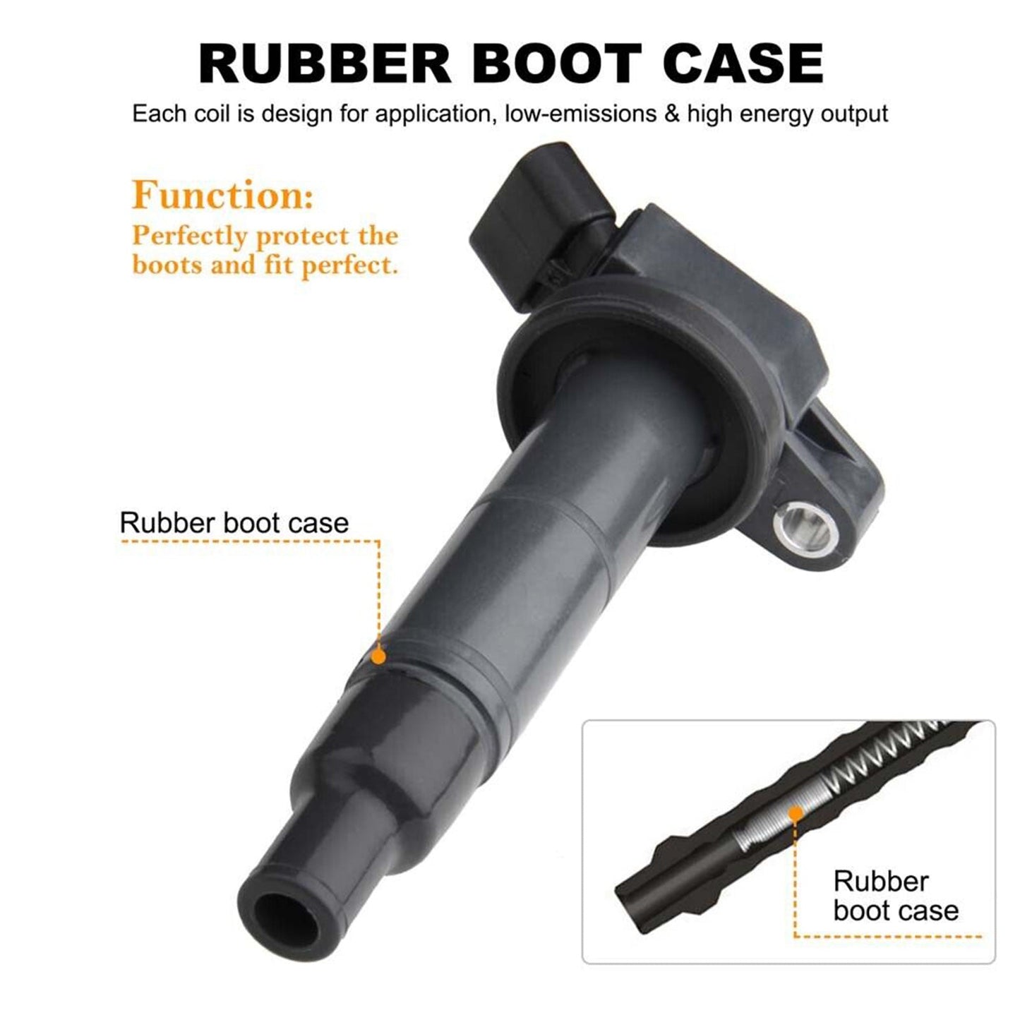 2008 Toyota Corolla Matrix L4 1.8L 4x bobina di accensione + candela UF333 UF494