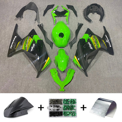 Amotopart Kawasaki EX300/Ninja300 2013-2017 Kit carena Carrozzeria Plastica ABS