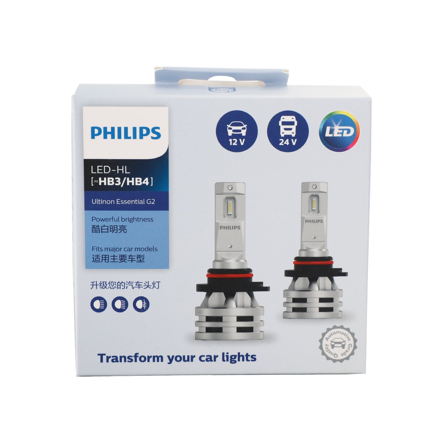 Per Philips 11005UE2X2 Ultinon Essential G2 Faro LED HB3/4 24W 6500K