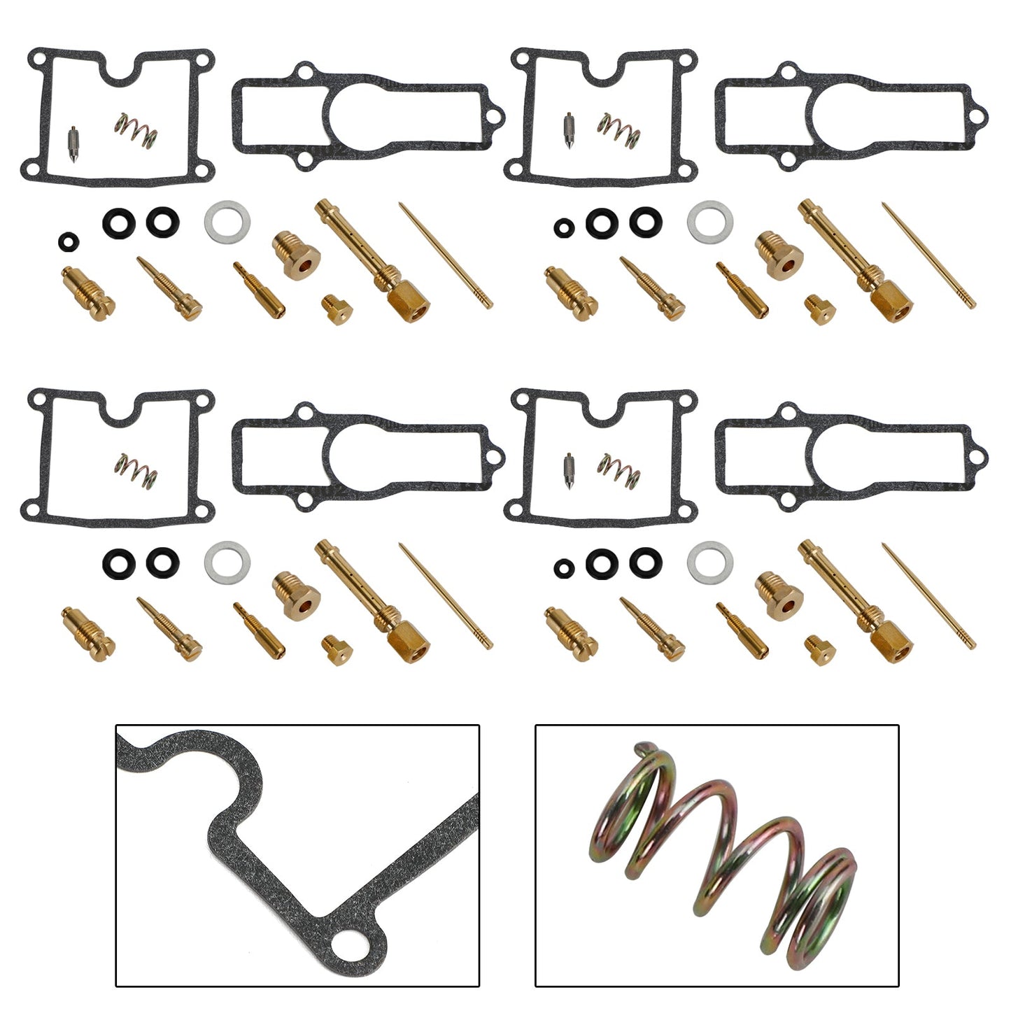 Kit di ricostruzione carburatore 4X Kawasaki Z400 KZ400FX KZ550 GPZ550 1980-1983