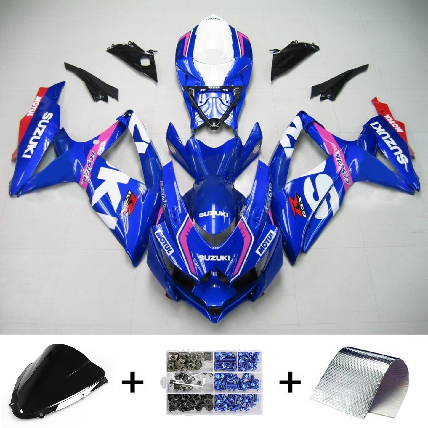 Suzuki GSXR 600/750 2008-2010 Kit Carena Carrozzeria Plastica ABS K8