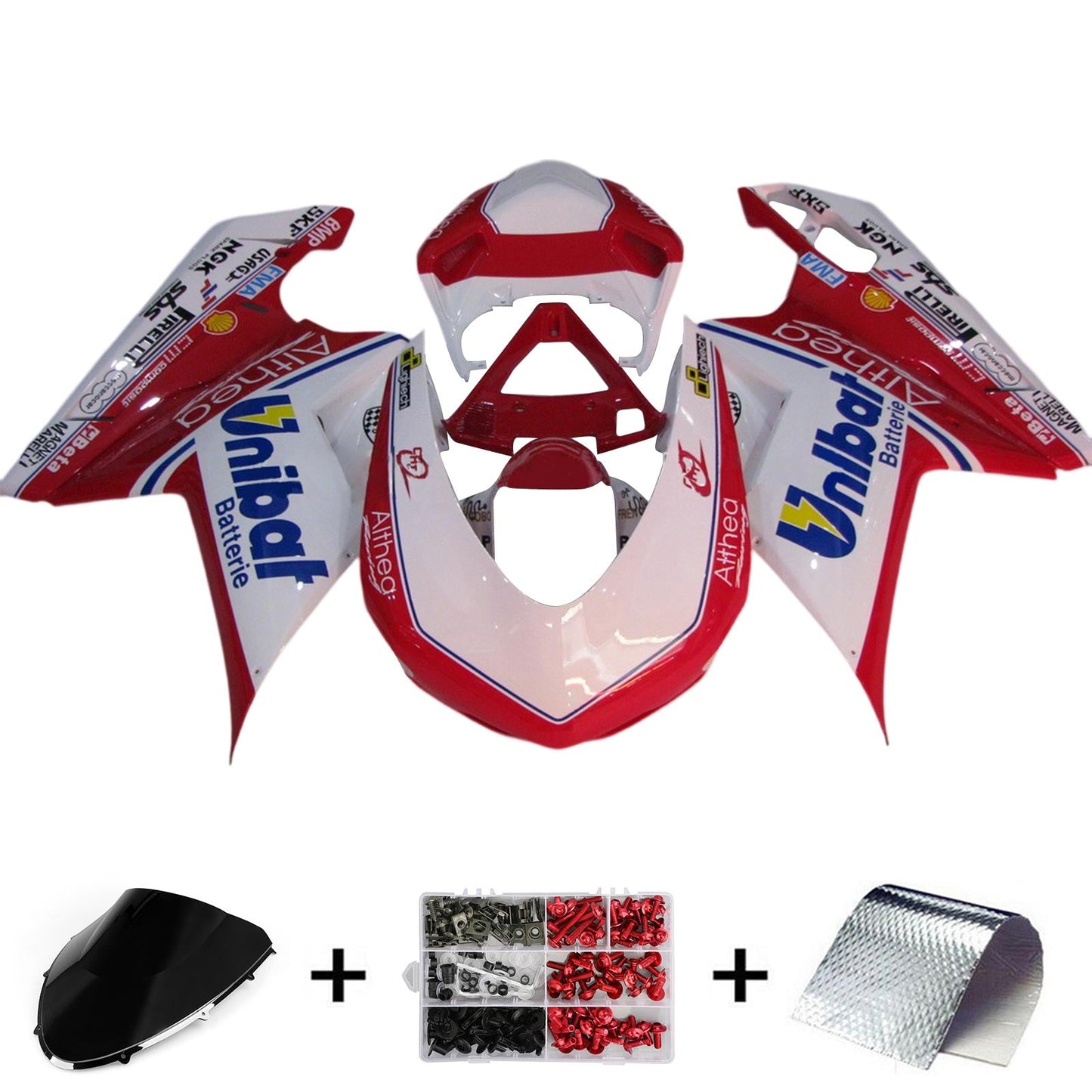 Ducati 1098 1198 848 2007-2011 Kit carena Carrozzeria ABS