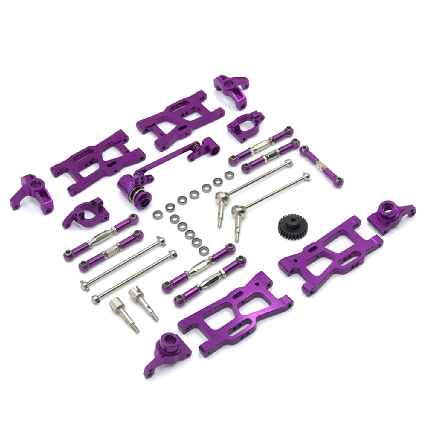 12Pcs Aggiornamenti RC Parti Kit Per Wltoys 144001 144002 124016 124017 124018 124019