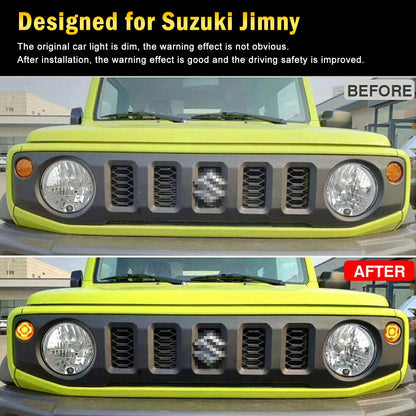 2019-2021 Suzuki Jimny JB64 JB74 coppia di indicatori di direzione anteriori affumicati