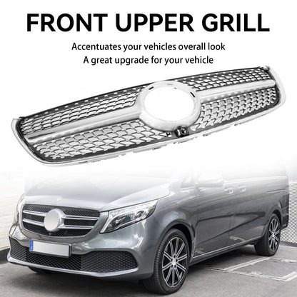 Mercedes Benz Classe V W447 2014-03.2019 Griglia anteriore superiore a diamante