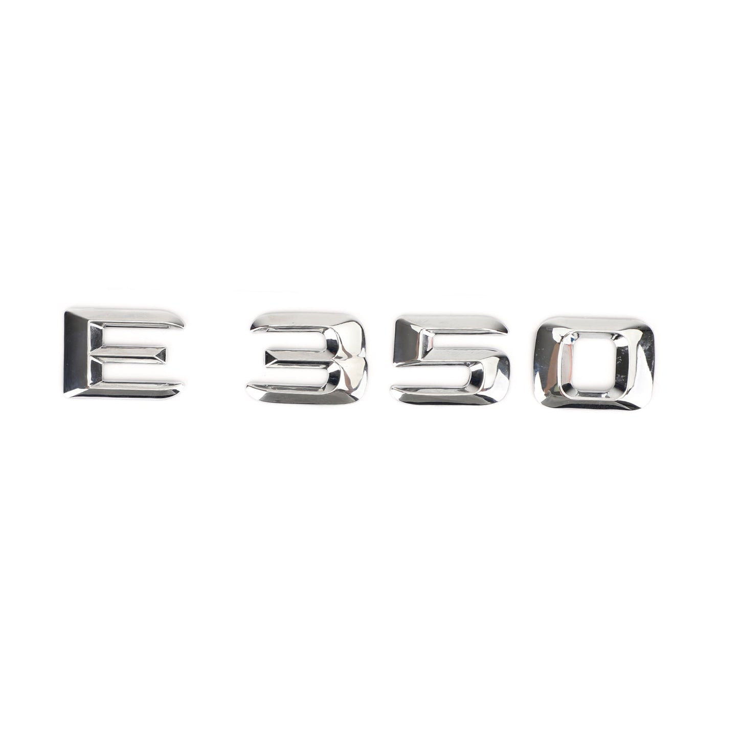 Distintivo dell&#39;emblema del bagagliaio posteriore Targhetta decalcomania Lettere Numeri Fit Mercedes E350 Chrome Generico