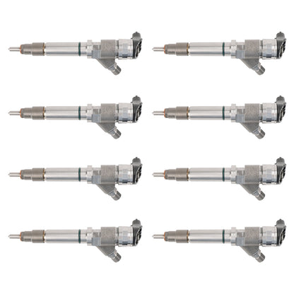 Chevrolet Silverado 2500 3500 6.6L V8 LLY 2004.5-2005 8PCS Iniettore di carburante 0445120027 0986435504