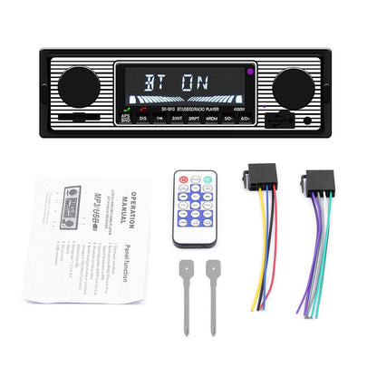 Bluetooth Auto d'epoca Lettore MP3 Radio FM AUX Ricevitore audio stereo classico USB