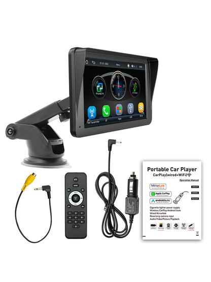 Telecomando per parasole Bluetooth multimediale per auto MP5 wireless Carplay da 7 pollici