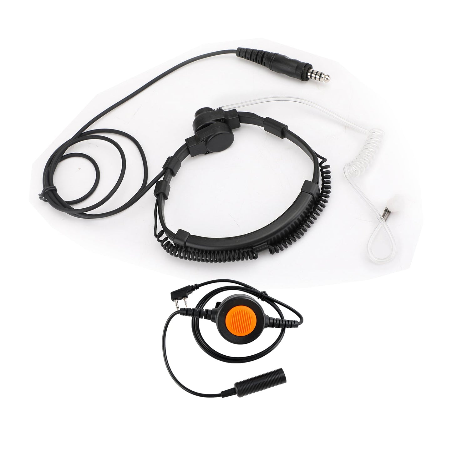 Cuffia tattica per gola con spina grande da 7,1 mm a 6 pin U94 PTT per TH-D7 TH-F6 TH-K2 TH-21