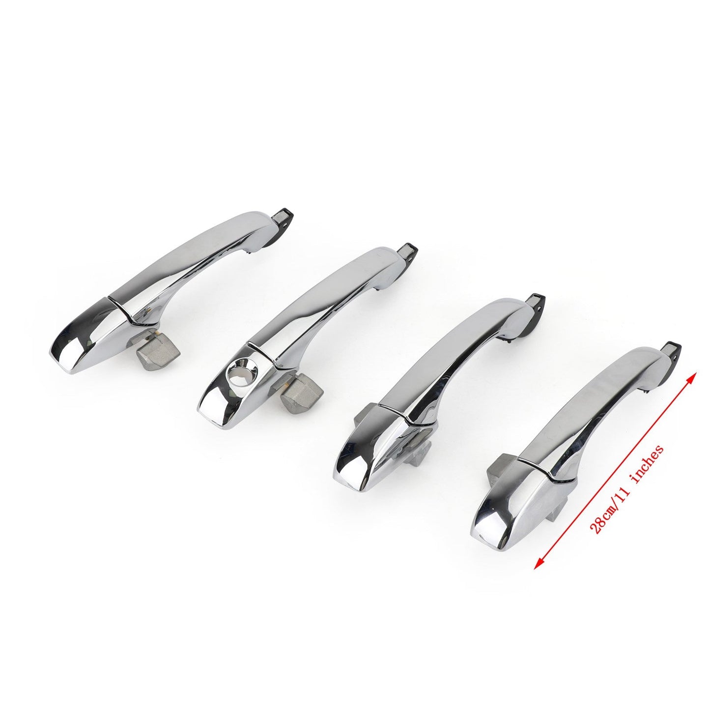 4x Maniglia per porta esterna 4589009AH Chrome Per Chrysler 300 / 300C 2005-2010 Generico