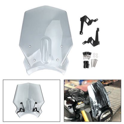 Parabrezza parabrezza moto in plastica ABS per Honda CB125R CB300R 2018-2019 Generico