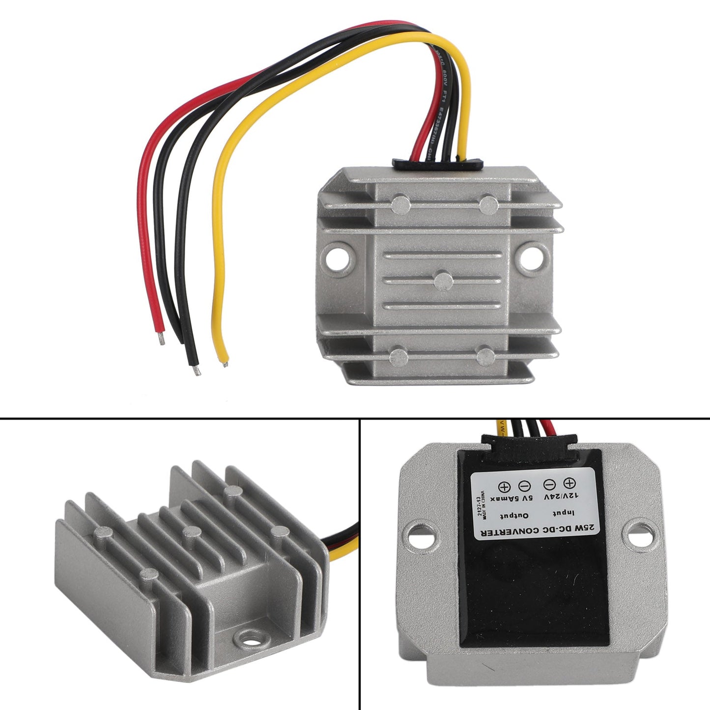 Impermeabile DC 12V / 24V a 5V 25W 5A Regolatore convertitore di alimentazione step-down