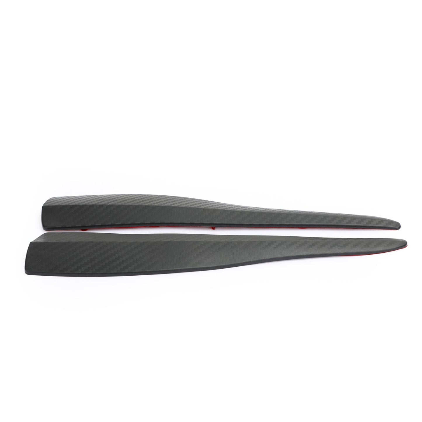 2pcs 36cm gomma auto paraurti anteriore paraurti posteriore striscia anti-collisione in fibra di carbonio generico