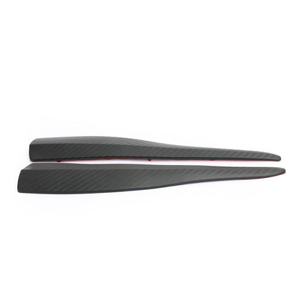 2pcs 36cm gomma auto paraurti anteriore paraurti posteriore striscia anti-collisione in fibra di carbonio generico