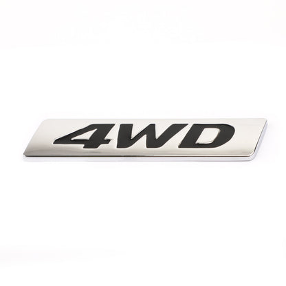 New Metal 4WD Emblem Car Fender Trunk Portellone Distintivo Decalcomanie Adesivo 4WD 4X4 SUV Generico