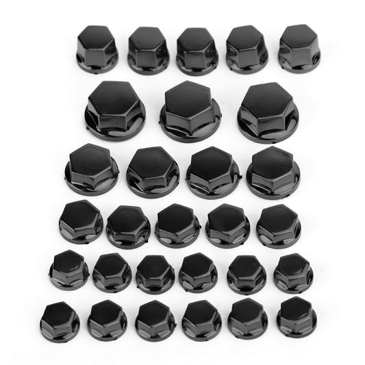 30pcs moto ABS plastica esagono incassato vite coperchi bullone dado tappo coperchio generico