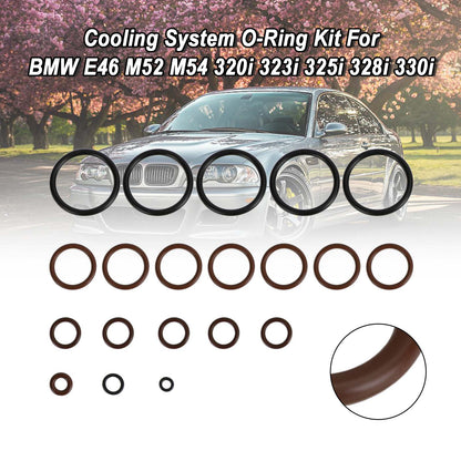 BMW E46 M52 M54 320i 323i 325i 328i 17111711987 Kit O-ring per sistema di raffreddamento