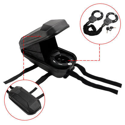 Lucchetto per scooter elettrico per bici da moto con chiave Lucchetto a catena da 60 cm antifurto con borsa