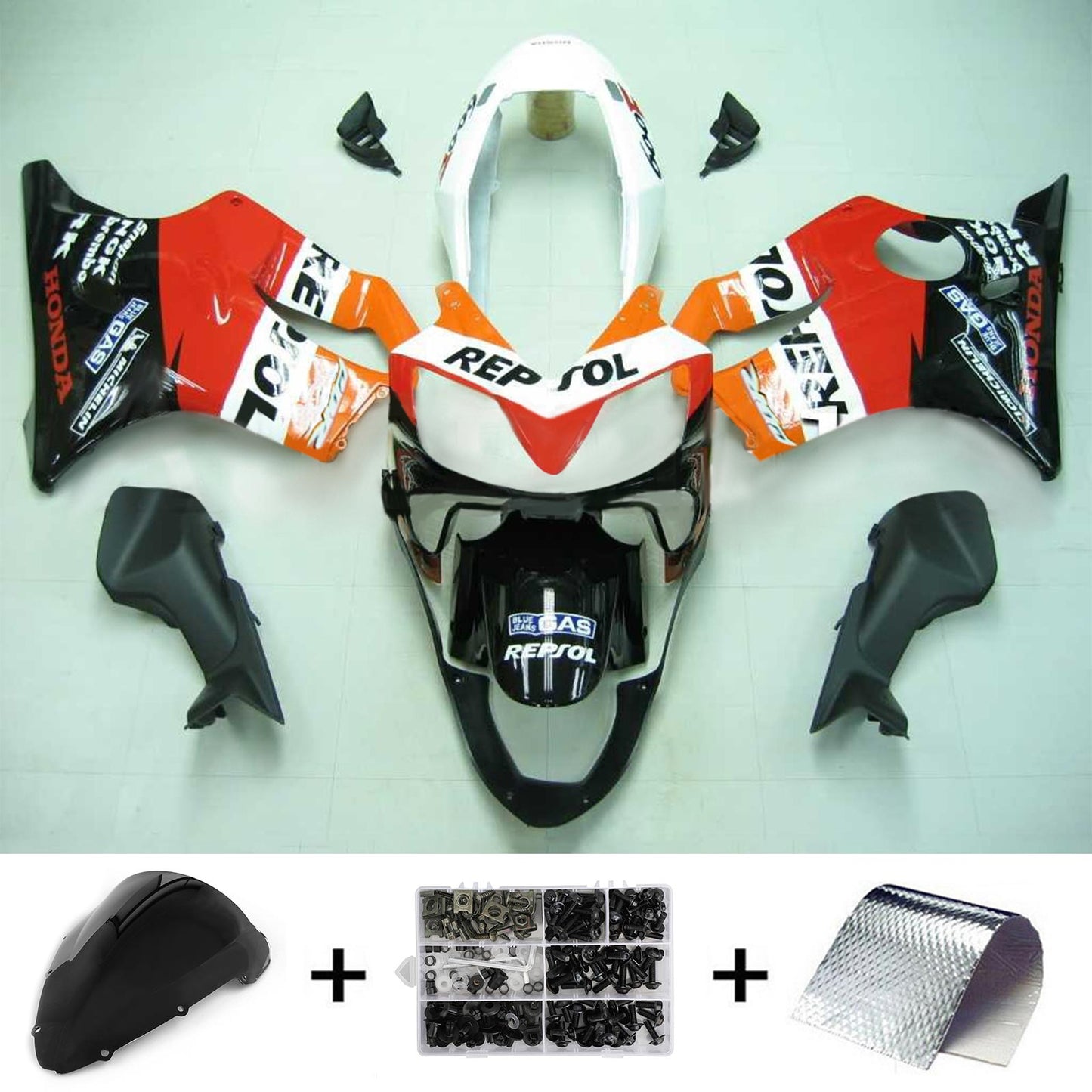 Amotopart Honda CBR600 F4i 2004-2007 Set di travestimento