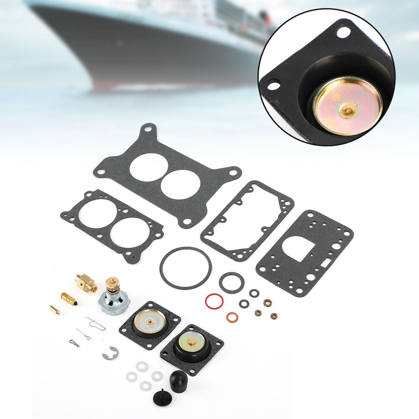 Carburatore Carb Rebuild Kit adatto per Volvo Penta 21533400 4.3L 5.0L 5.7L