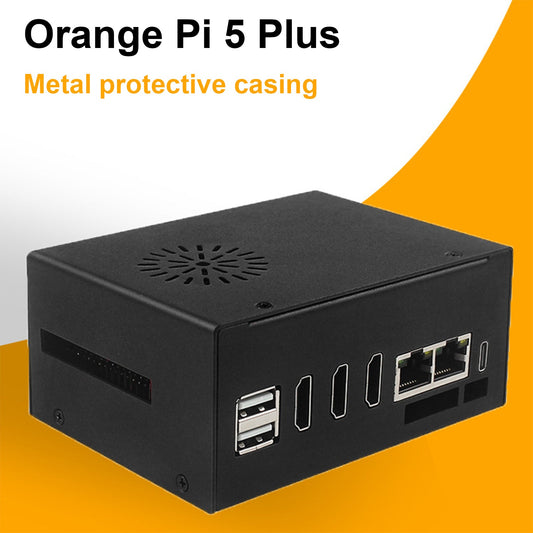 Case di raffreddamento in metallo Orange pi 5 Plus con ventola e antenna esterna WIFI
