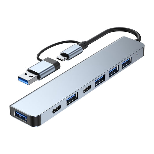 USB + tipo C doppia interfaccia 7 in 1 dock adattatore hub USBC usb3.0 + USB 2.0 * 2 + SD + TF