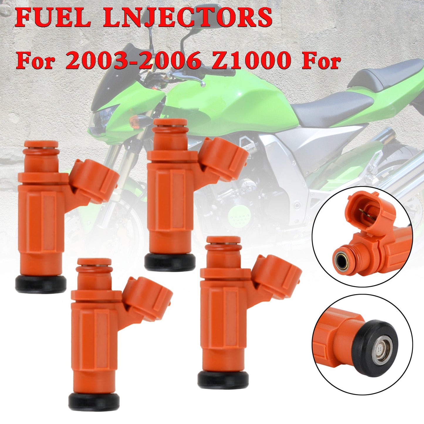 4PCS Kawasaki 2003-2014 Teryx Brute Force 750 Z1000 Iniettori di Carburante Per 49033-1060