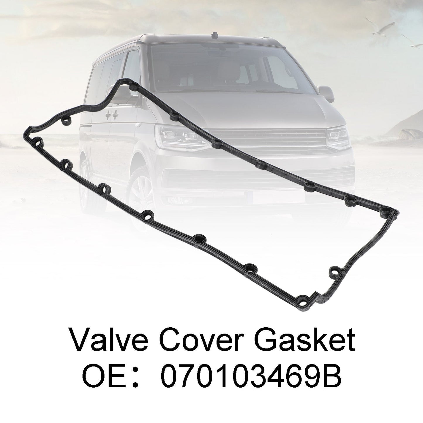 Guarnizione coperchio valvole per VW Touareg Multivan T5 Transporter T5 2.5 TDI 070103469B Generico