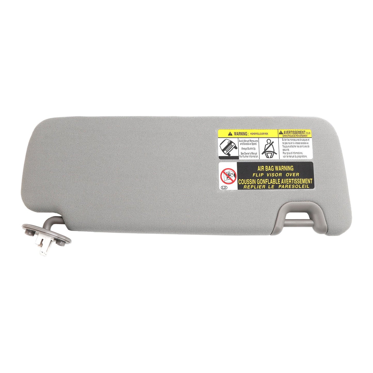 Toyota Highlander 2014-2019 Visiera parasole sinistra con Vanity grigio chiaro 74320-0E074-B0