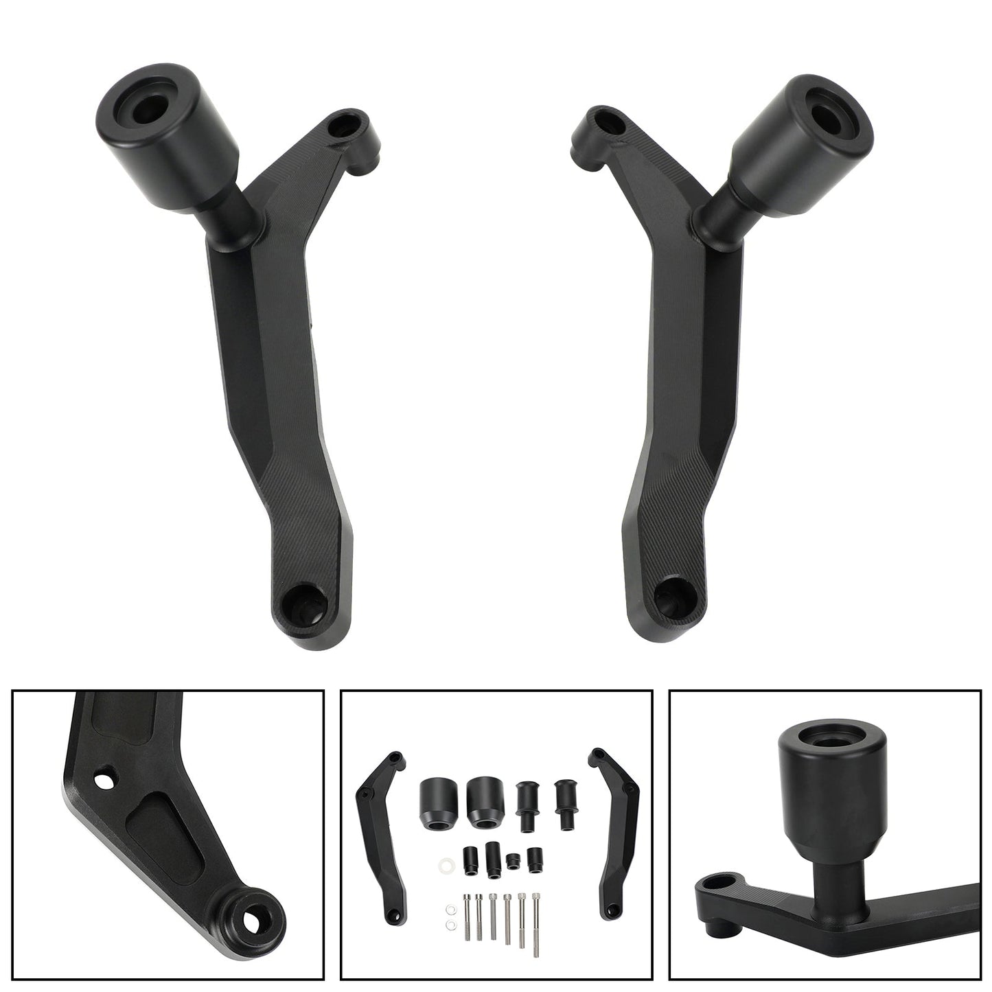 Crash Bobbins Protector Sliders in alluminio adatto per Ducati Monster 950 937 21-22 Fedex Express generico
