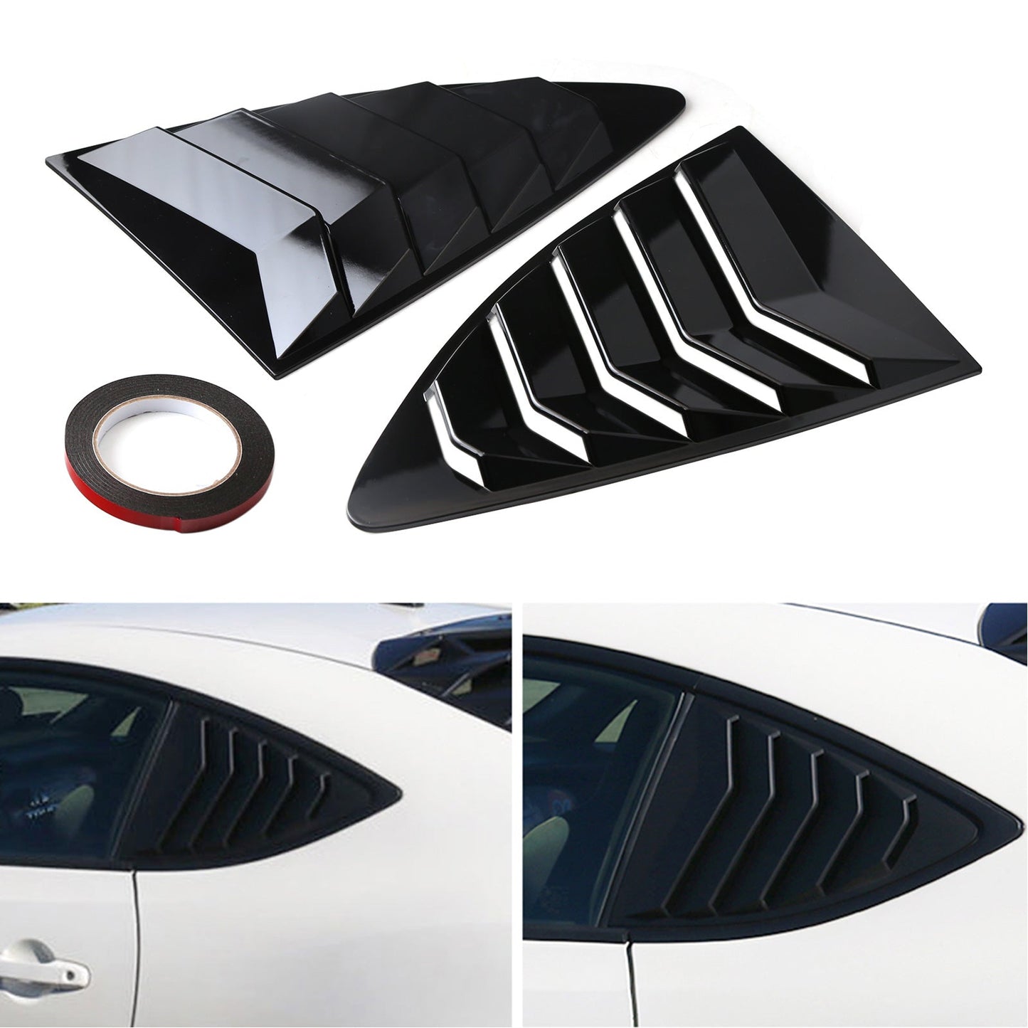 Feritoia per finestrino laterale nero lucido per 2013-2018 Scion FRS BRZ Toyota 86 GT86 generico