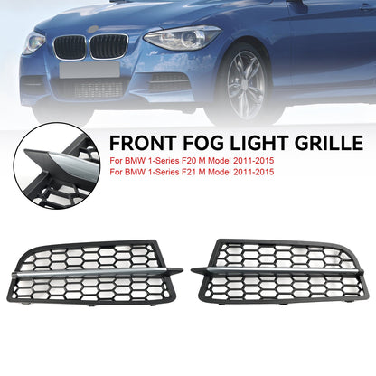 2 pezzi paraurti anteriore fendinebbia copertura lunetta griglia griglia adatta BMW F20 F21 2011-2015 M