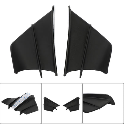 Black Side Winglet Wind Fin Spoiler Trim Cover per Honda Cbr650R Cbr500R Cb1000R Generico