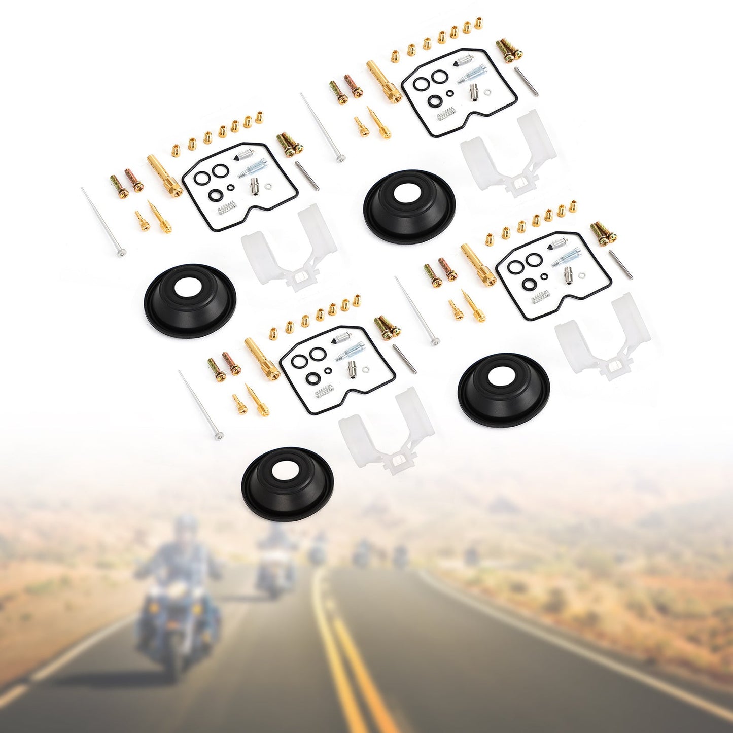 4X Carburatore Carb Rebuild Kit adatto per Kawasaki Zephyr ZR750-H / ZR-7 / ZR-7S Generico