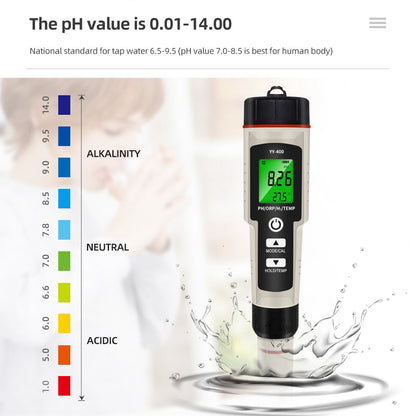 Penna per test portatile 4 in 1 ricca di idrogeno Tester per misuratore di qualità dell'acqua PH/ORP/TEMP