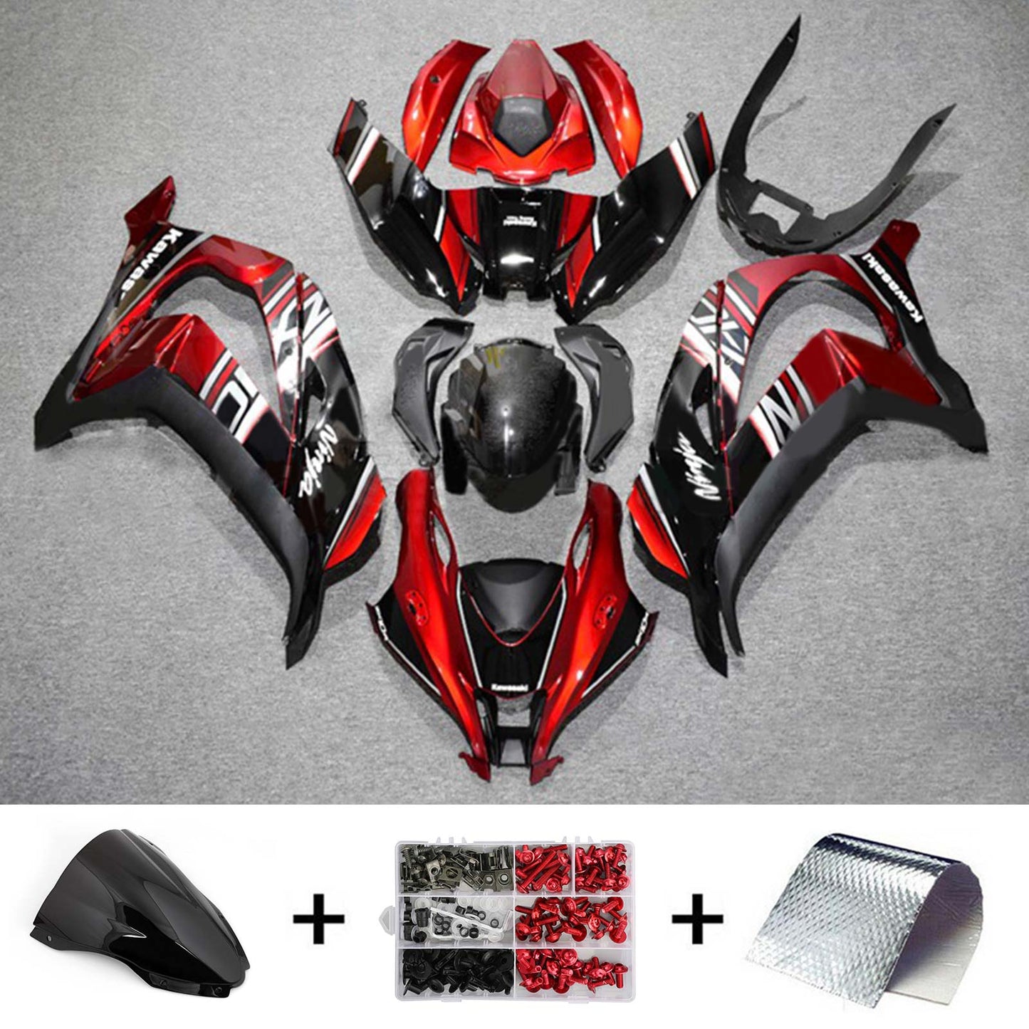 Amotopart Kawasaki ZX10R 2016-2020 Kit carena Carrozzeria Plastica ABS